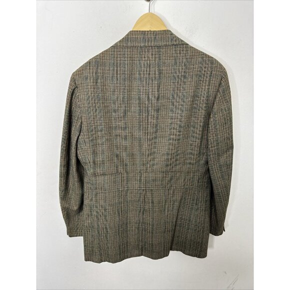 Vintage 70’s Harrodale Tweed Blazer Gray Green Men 42 Woodwards WKRP Herb - Picture 4 of 9
